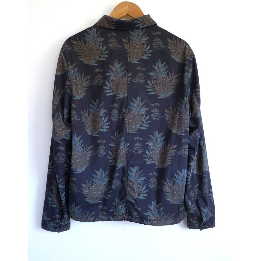 VINCE Tropical Pineapple Print Coach Windbreaker Jacket MR PORTER M NWT $365 - Picture 5 of 12